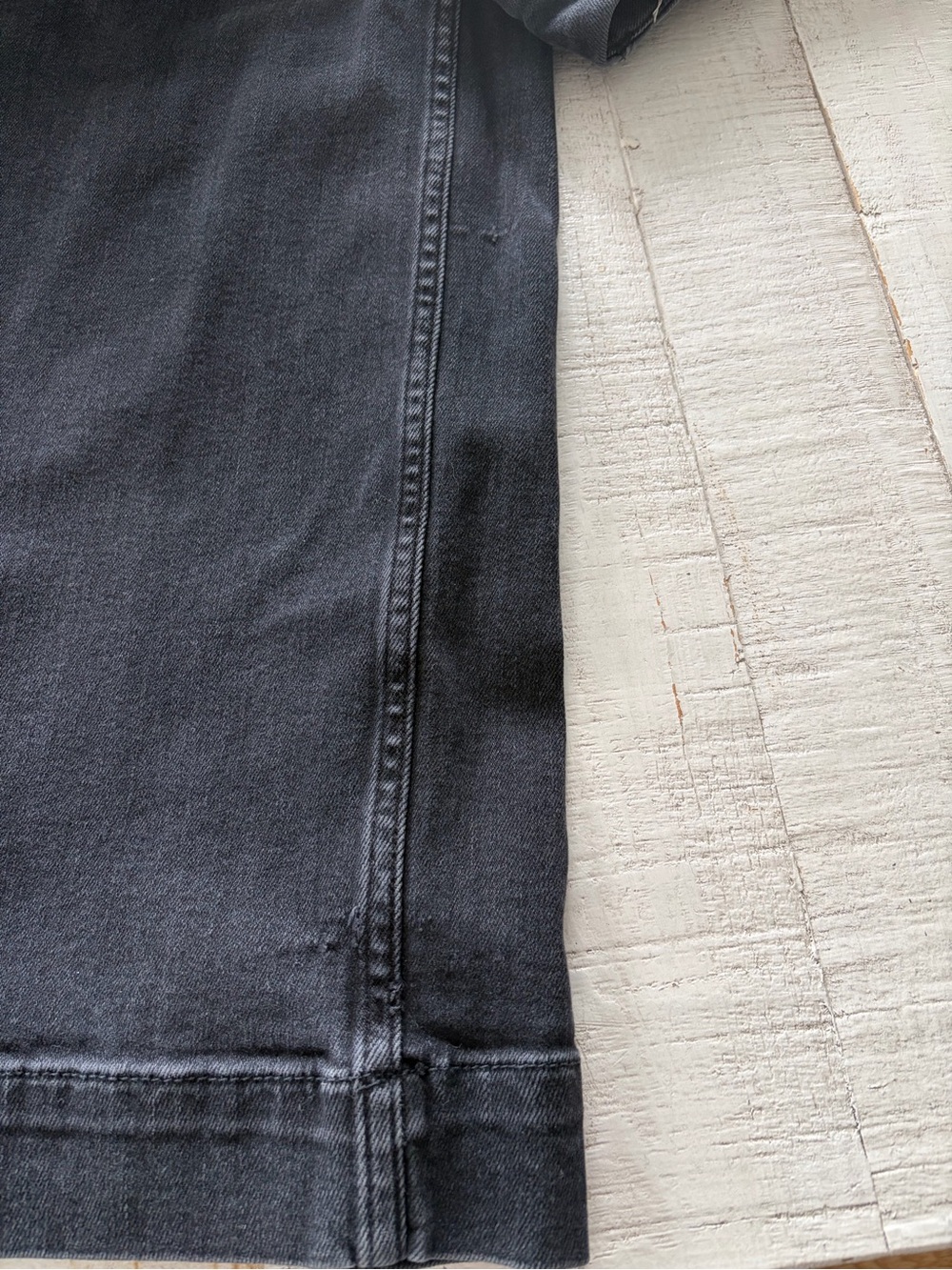 Anthropologie Pilcro the Skipper Jeans size 27 Cropped Wide Leg Faded Black - Picture 14 of 15